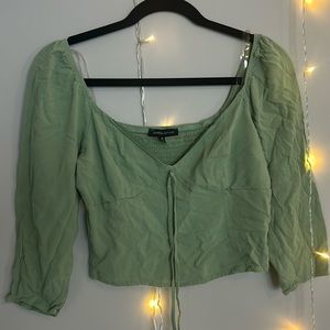 PACSUN Kendall and Kylie sage green top 🤍🪴